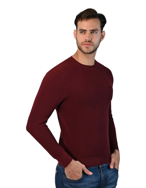 Suéter en color vino Casual Confort para Hombre, marca LEE.